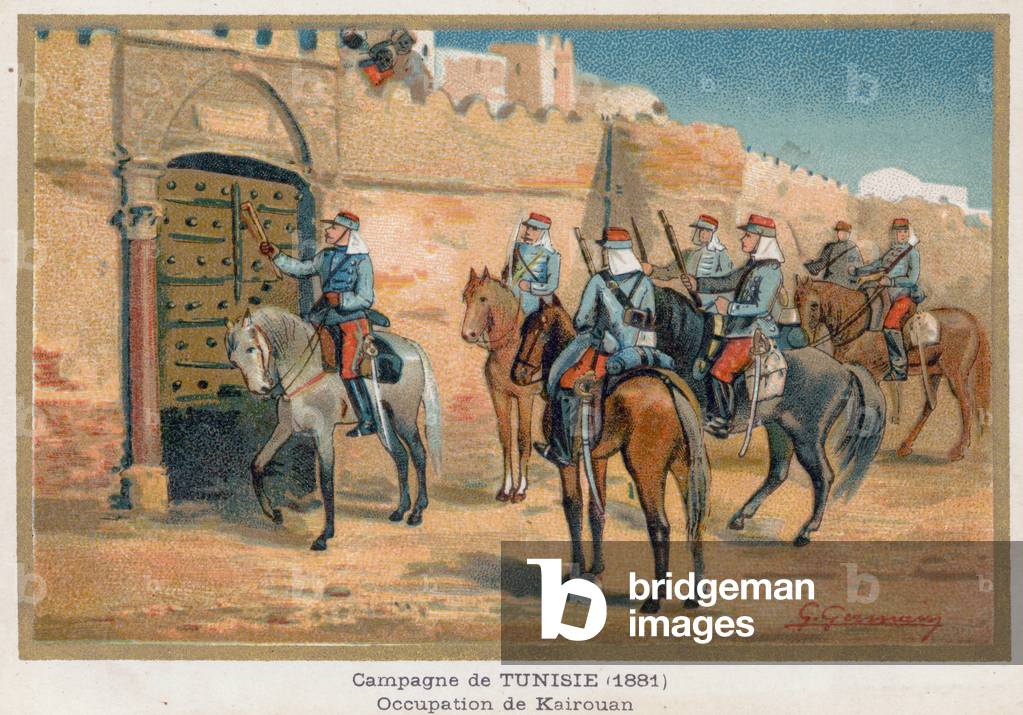 The Occupation of Kairouan (chromolitho)