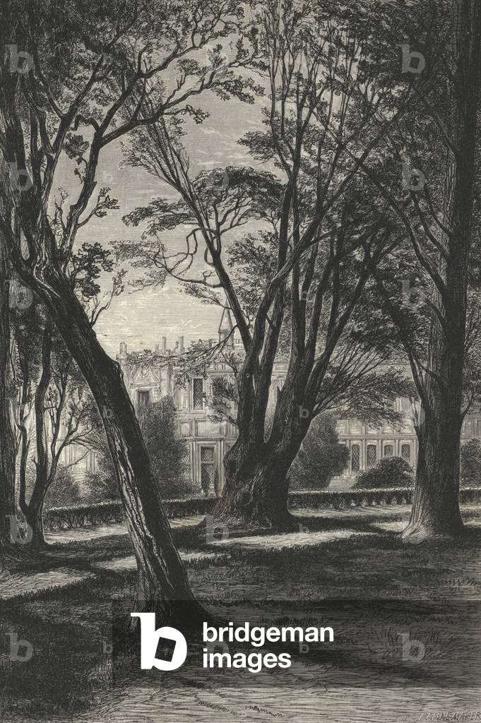 Habitation De Lord Harrington Vue Des Jardins De Kensington (engraving)