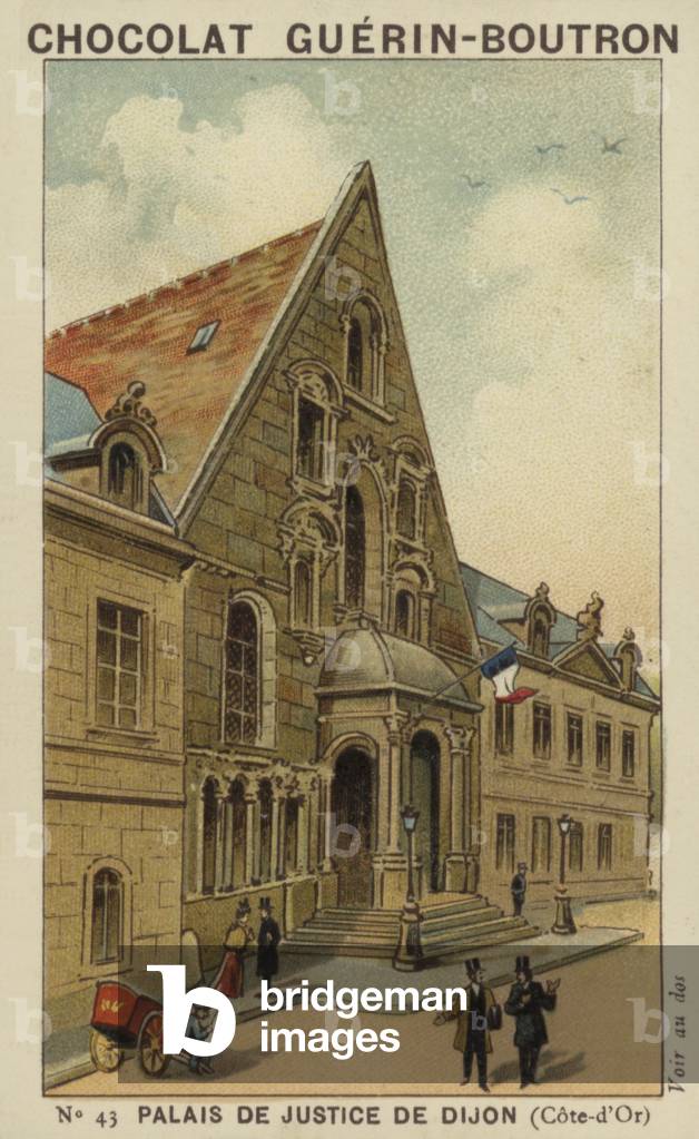 Palais de Justice de Dijon, Cote-d'Or (chromolitho)