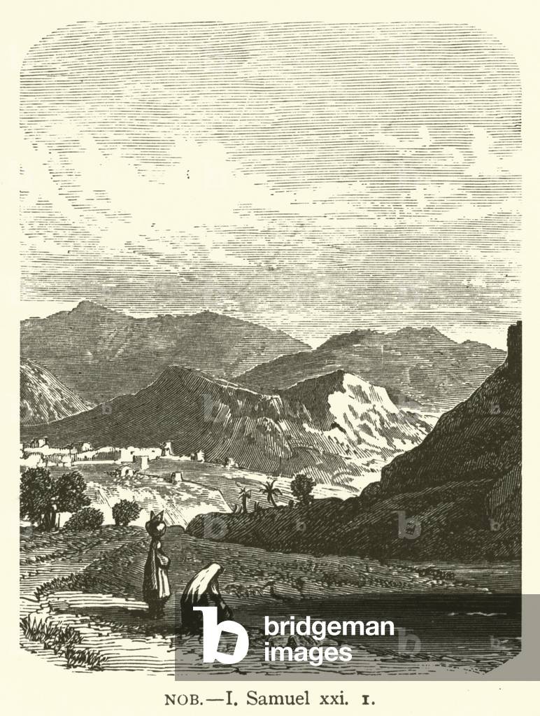 Nob, I, Samuel, xxi, 1 (engraving)