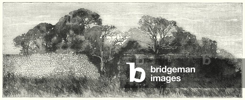Zimbabye ruins (engraving)