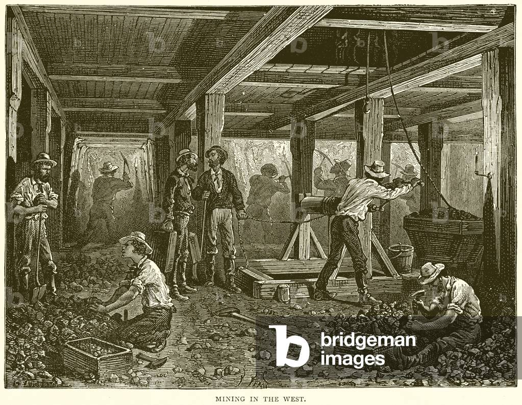 Mining in the West (engraving)