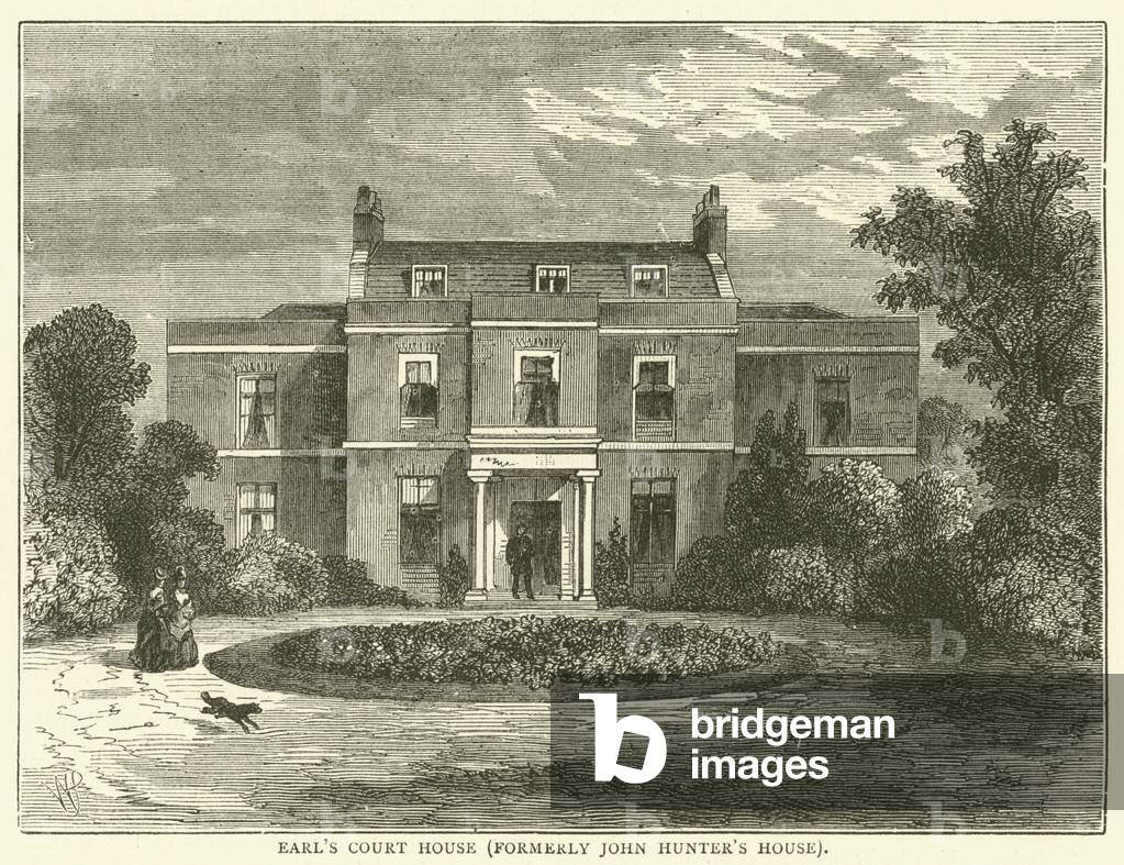 Earl's Court House, formerly John Hunter's House (engraving)