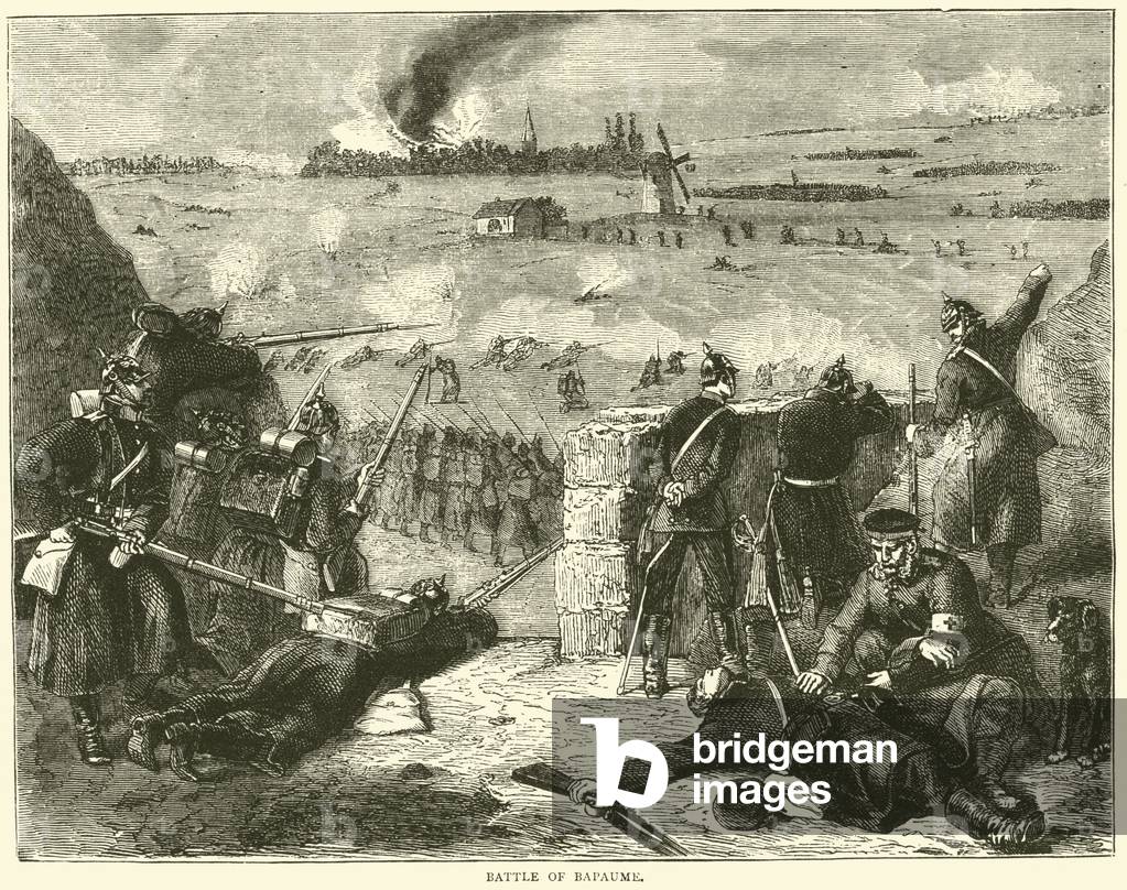 Battle of Bapaume, January 1871 (engraving)