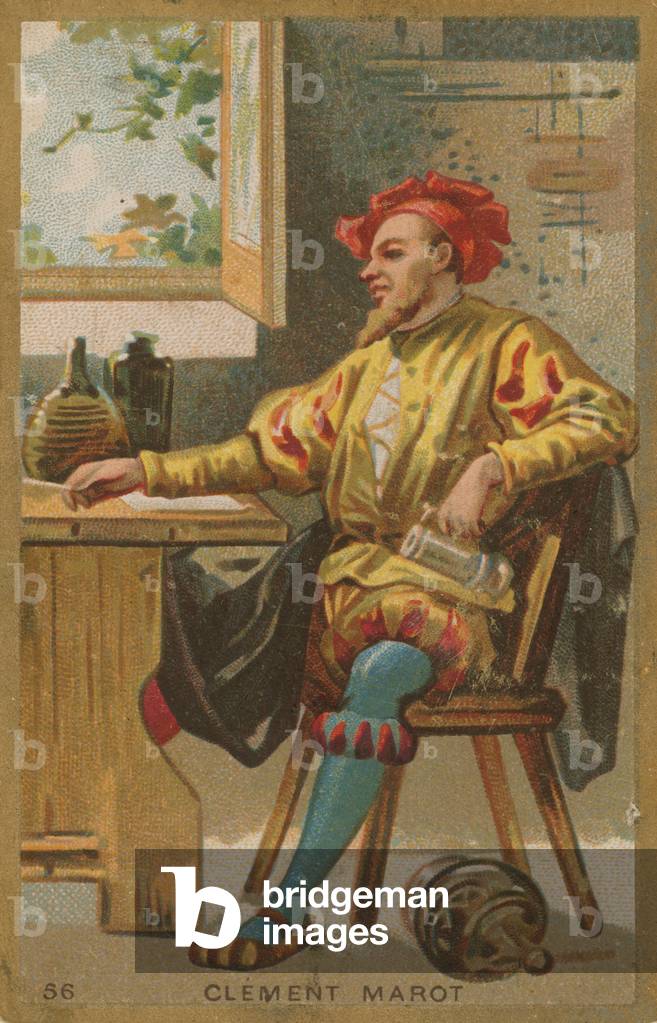 Clement Marot, French Renaissance poet (chromolitho)