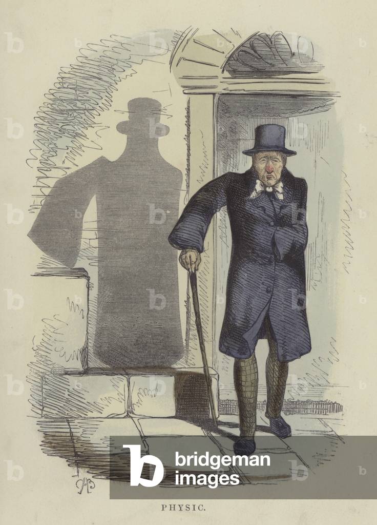 Physic (coloured engraving)