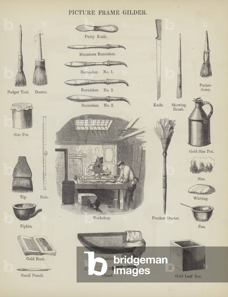 Picture Frame Gilder (engraving)