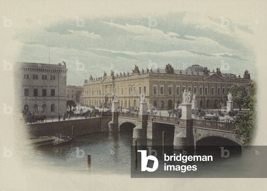 Schlossbrucke und Ruhmeshalle, The Castle Bridge and the Arsenal (coloured photo)