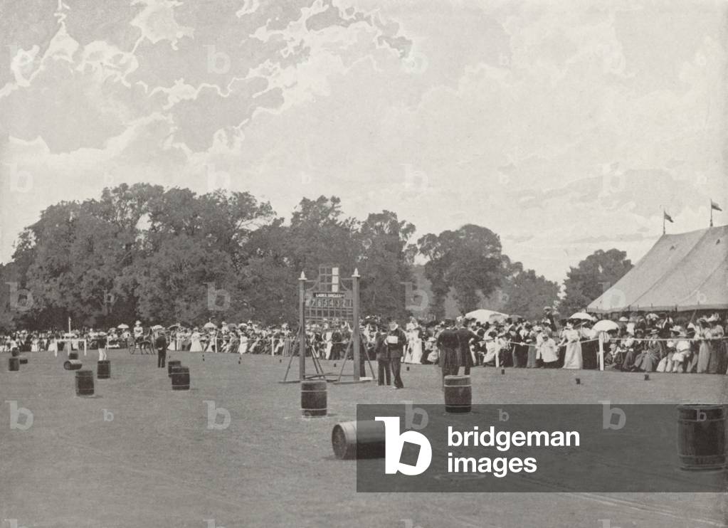 Ladies' Driving Competition at the Ranelagh Club (b/w photo)