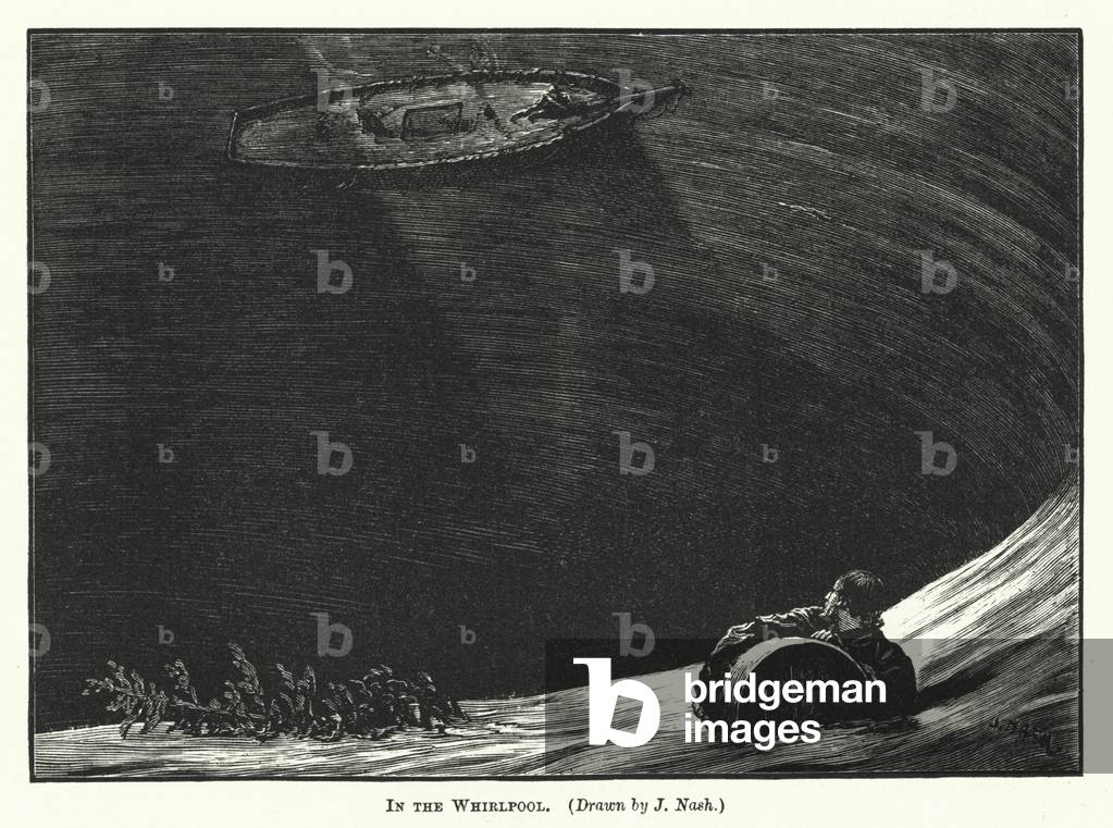 In the whirlpool (engraving)