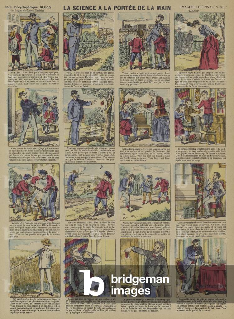 Everyday demonstrations of scientific principles  (Epinal print)