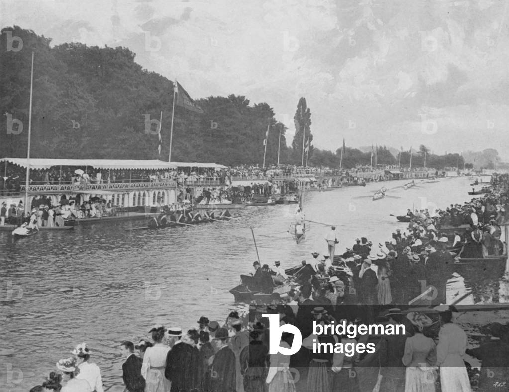The last Procession of the Boats (b/w photo)