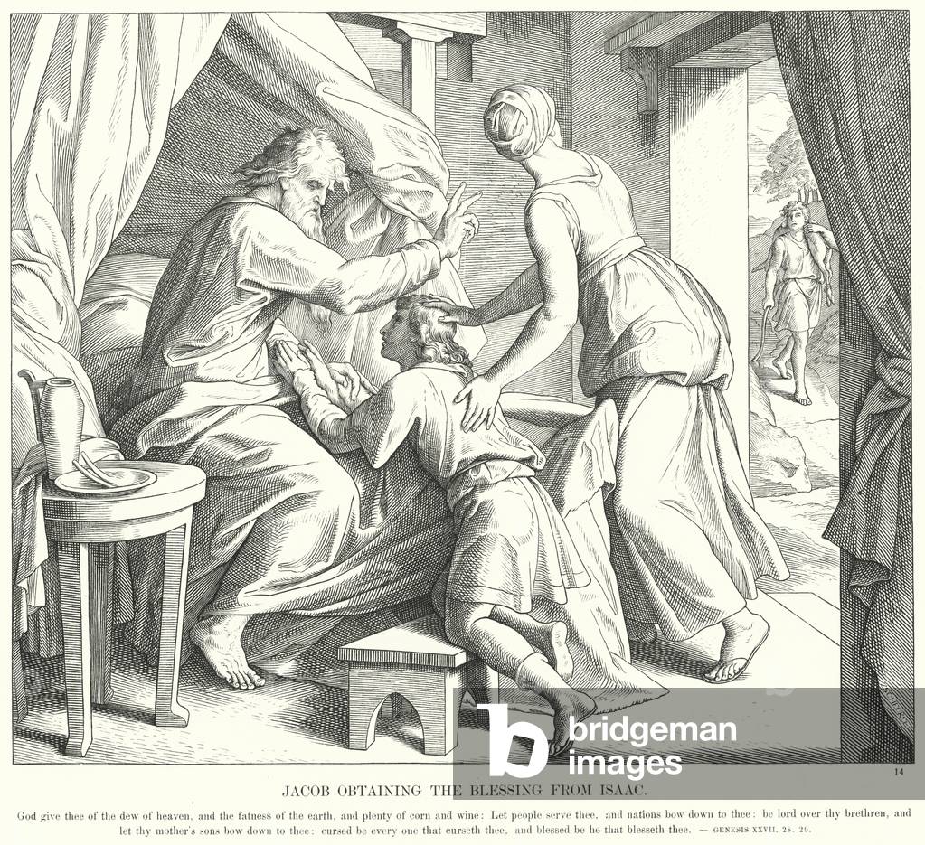 Jacob Obtaining the Blessing from Isaac (engraving)