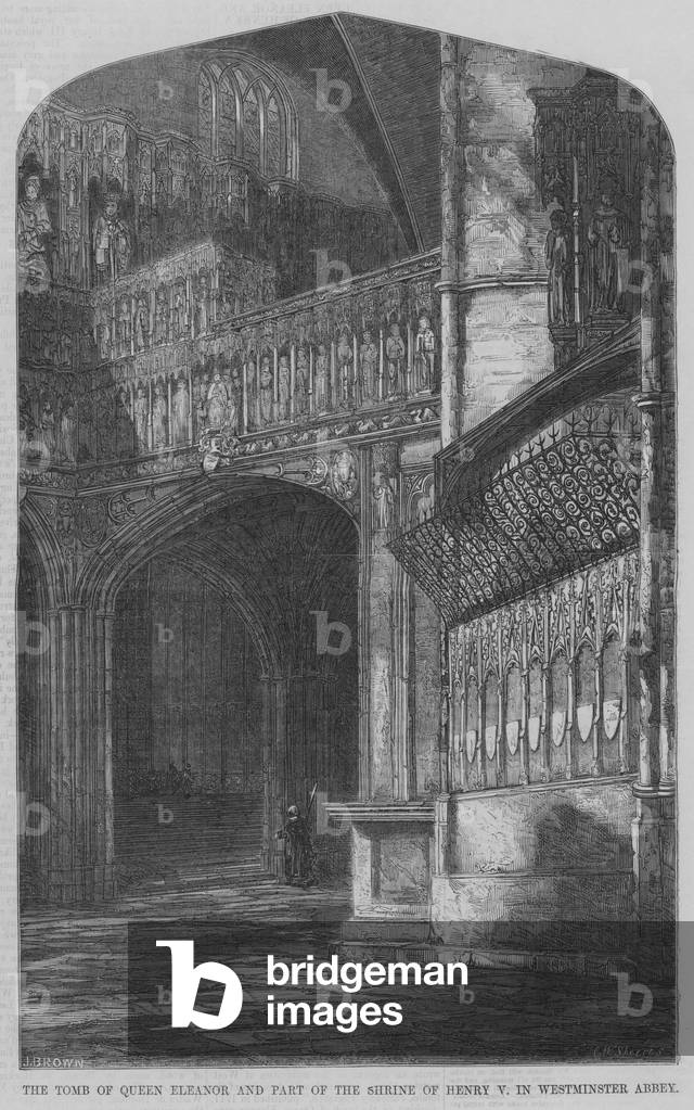 The Tomb of Queen Eleanor and Part of the Shrine of Henry V in Westminster Abbey (engraving)