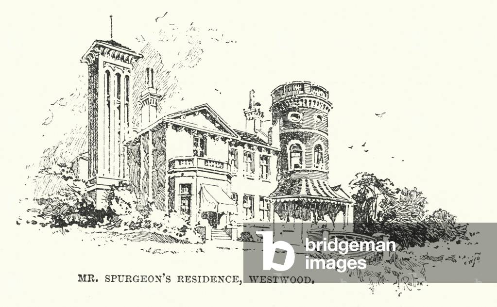 Mr Spurgeon's Residence, Westwood (engraving)