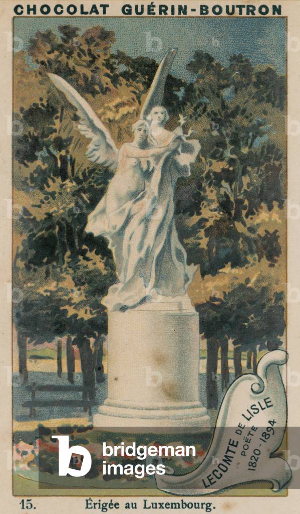 Lecomte de Lisle, Poete, 1820-1894, Erigee au Luxembourg (chromolitho)