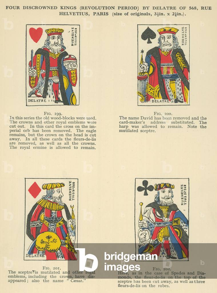 Playing cards of the French Revolutionary period (colour litho)