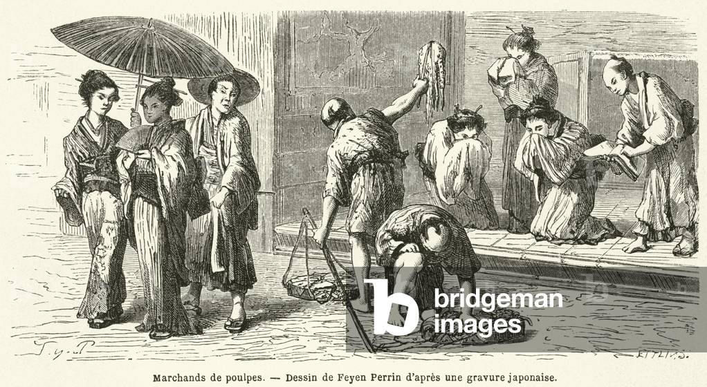 Marchands de poulpes (engraving)