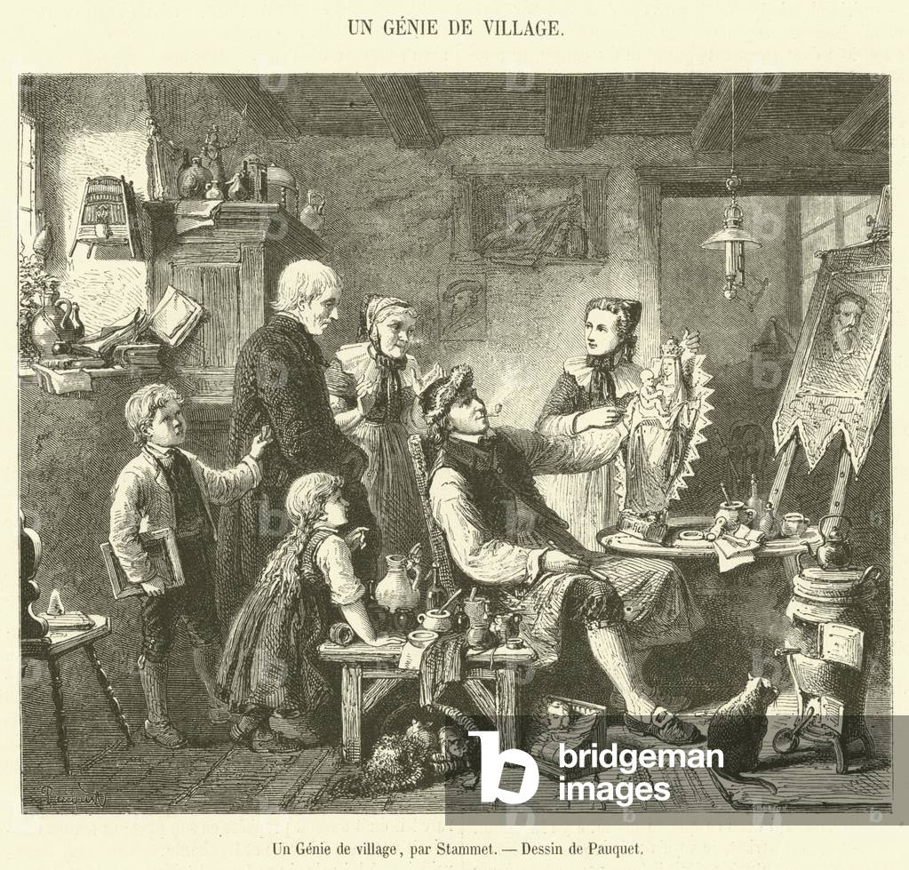 Un Genie de village (engraving)