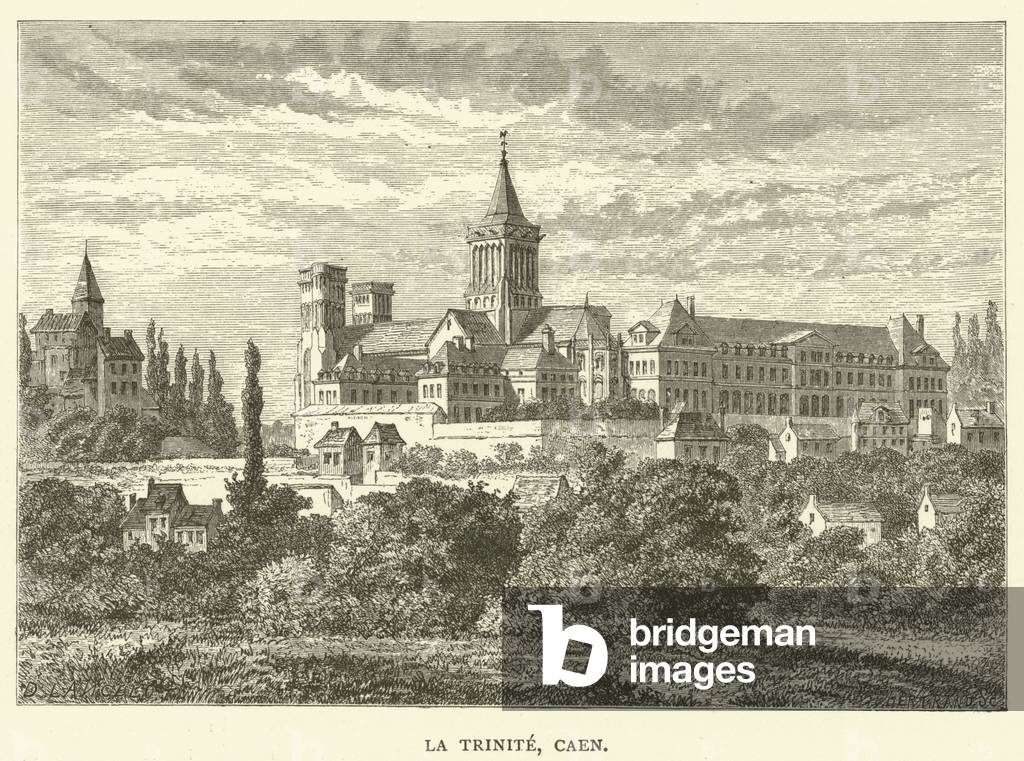 La Trinite, Caen (engraving)