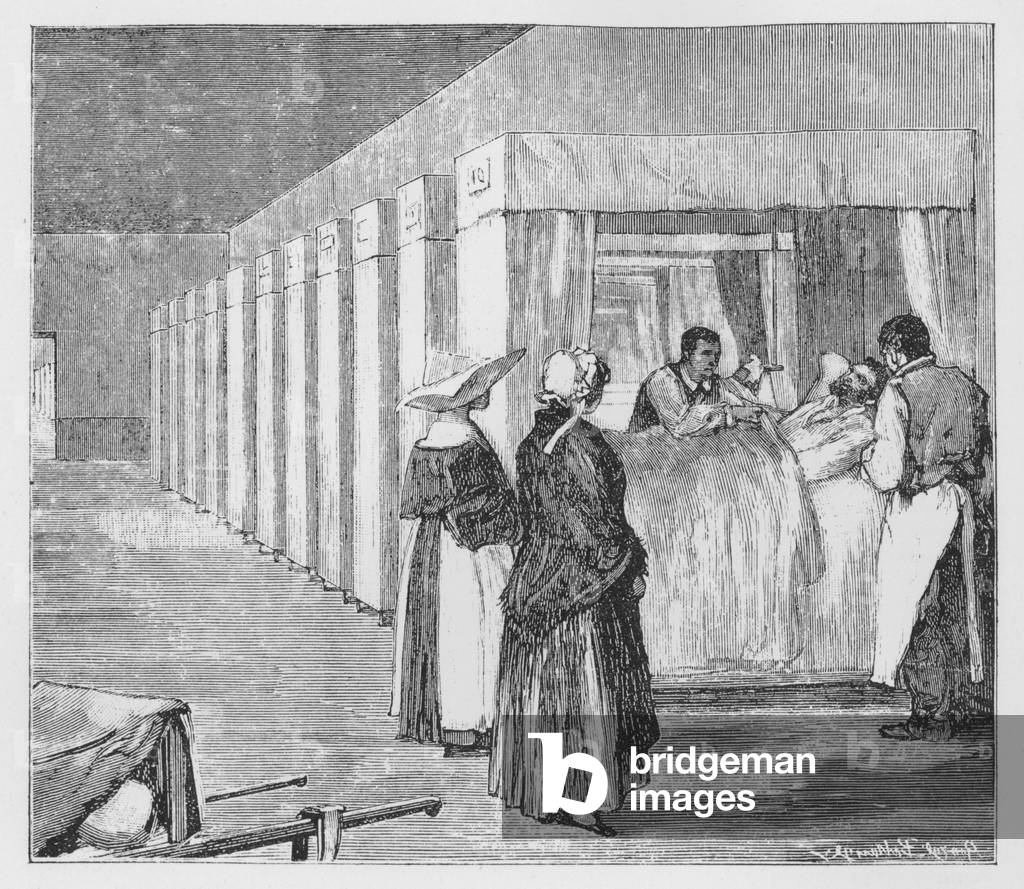 Illustration for The Assommoir, A Realistic Novel, by Emile Zola (engraving)