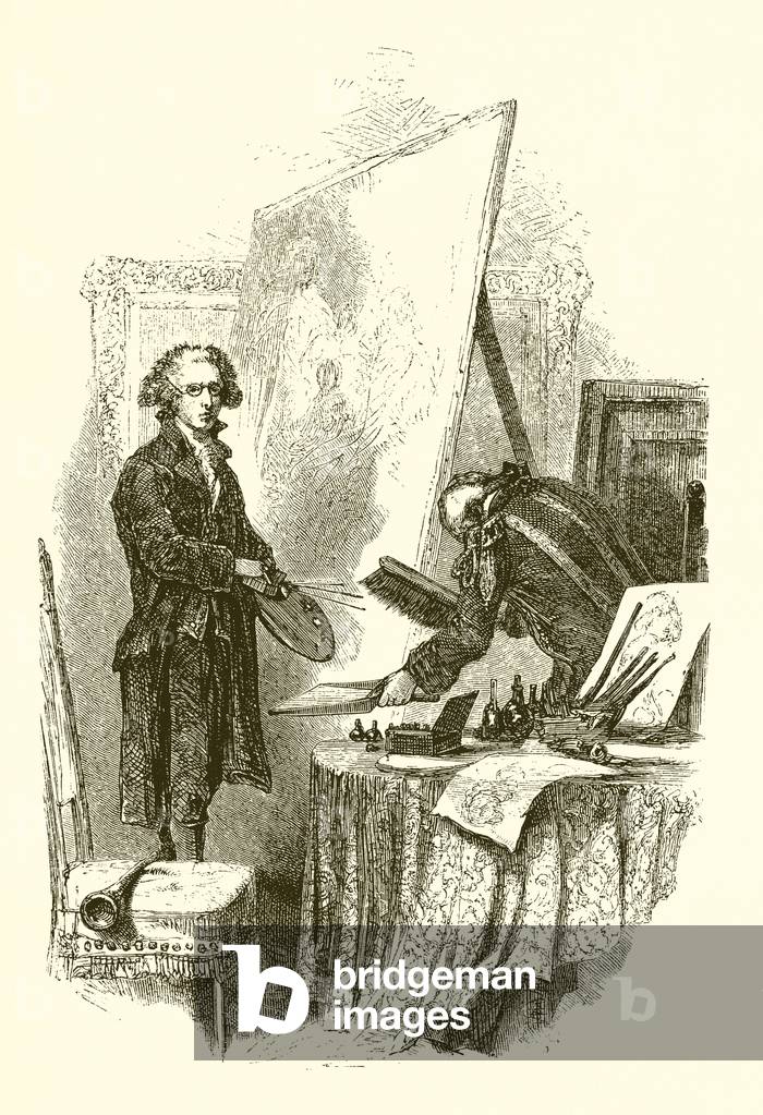 Sir Joshua Reynolds at Blenheim (engraving)