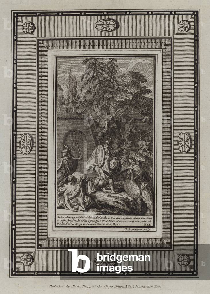 Illustration for Homer's Iliad (engraving)