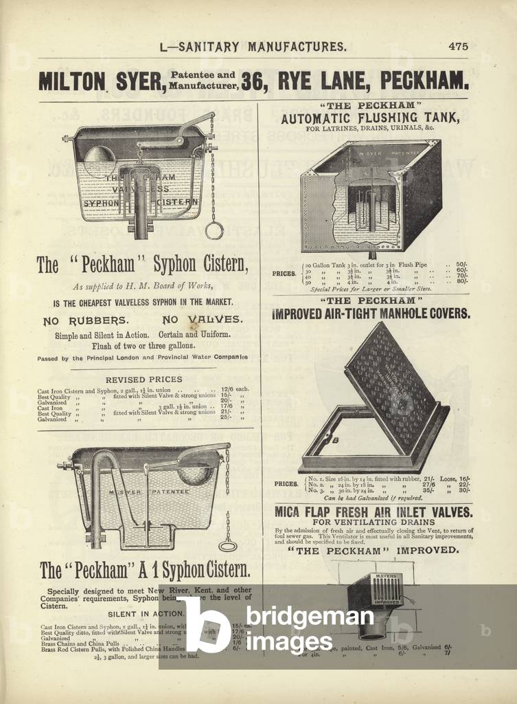 Page from The Architect's, Surveyor's and Engineer's Compendium 1892 (engraving)