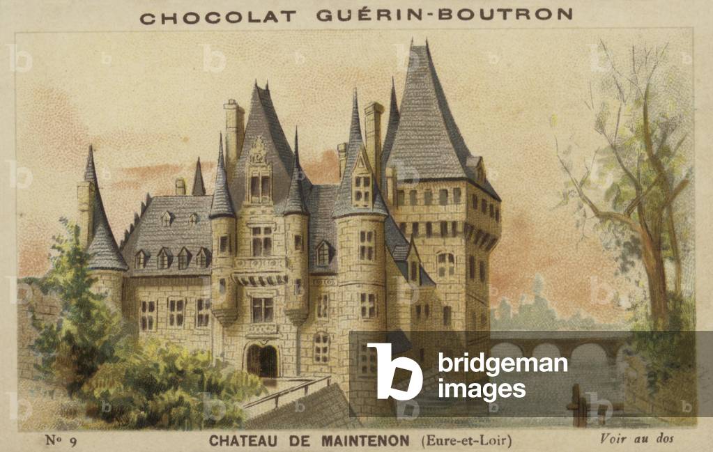 Chateau de Maintenon, Eure-et-Loir (chromolitho)