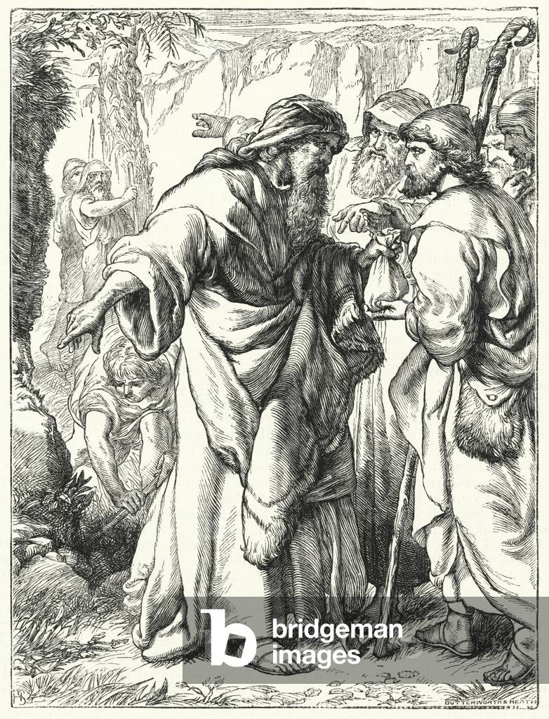 The grave in the Promised Land (engraving)
