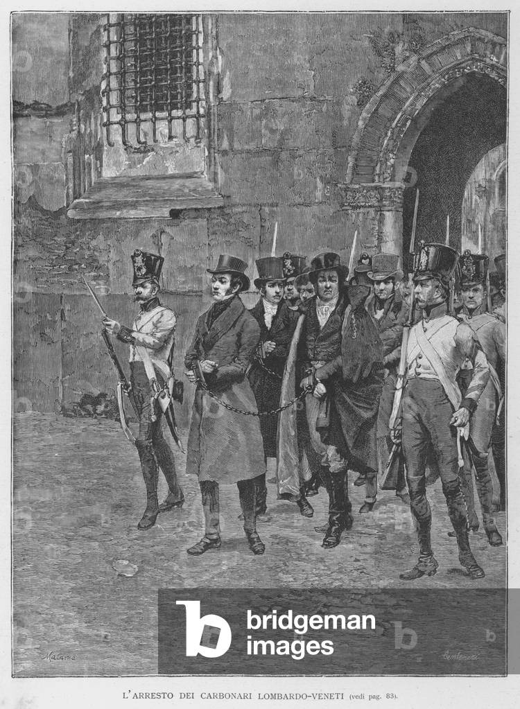 L'Arresto Dei Carbonari Lombardo-Veneti (engraving)
