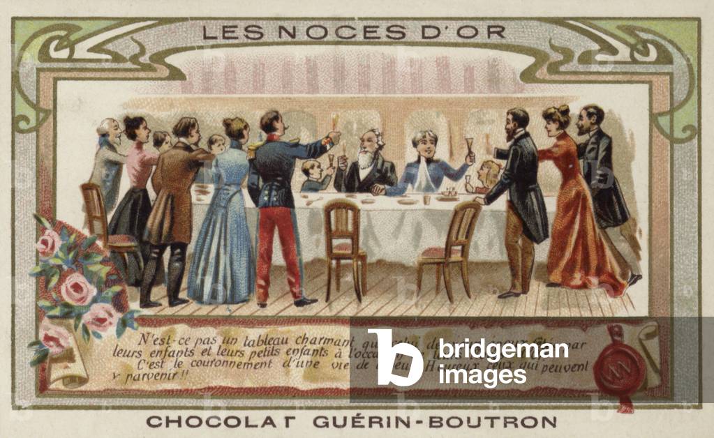 Golden wedding anniversary (chromolitho)