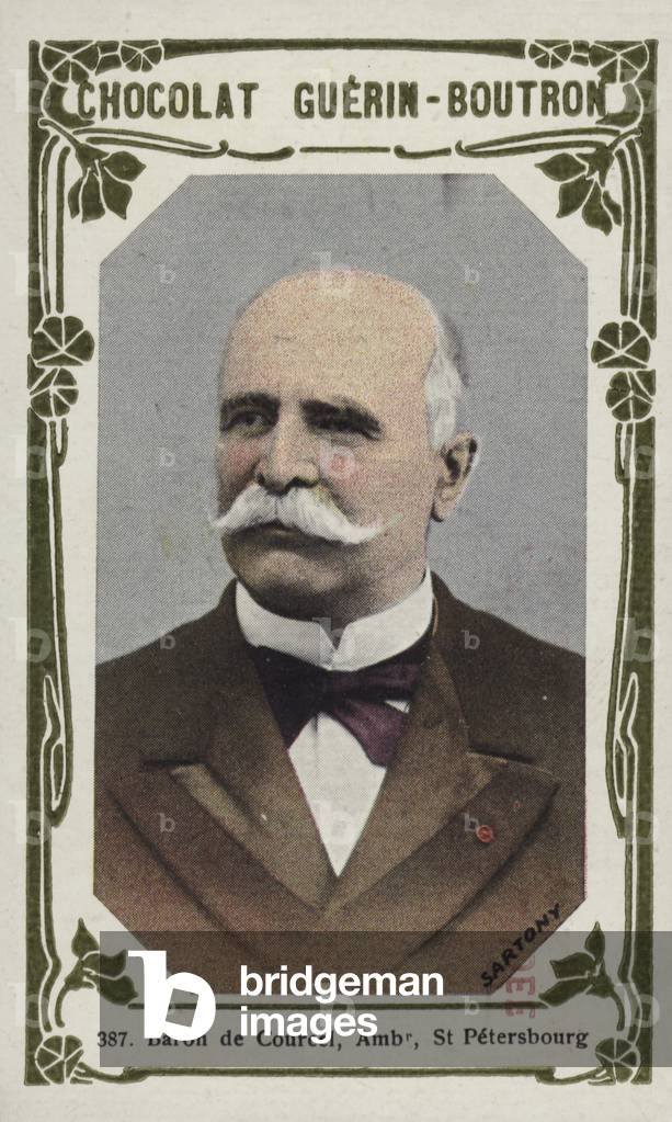 Baron de Courcel, Ambassadeur, St Petersbourg (coloured photo)