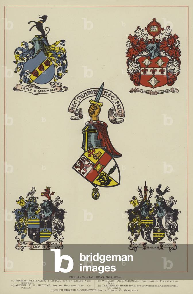 The Armorial Bearings (colour litho)