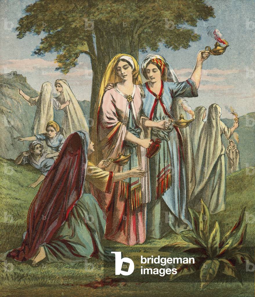 Parable of the Ten Virgins (chromolitho)