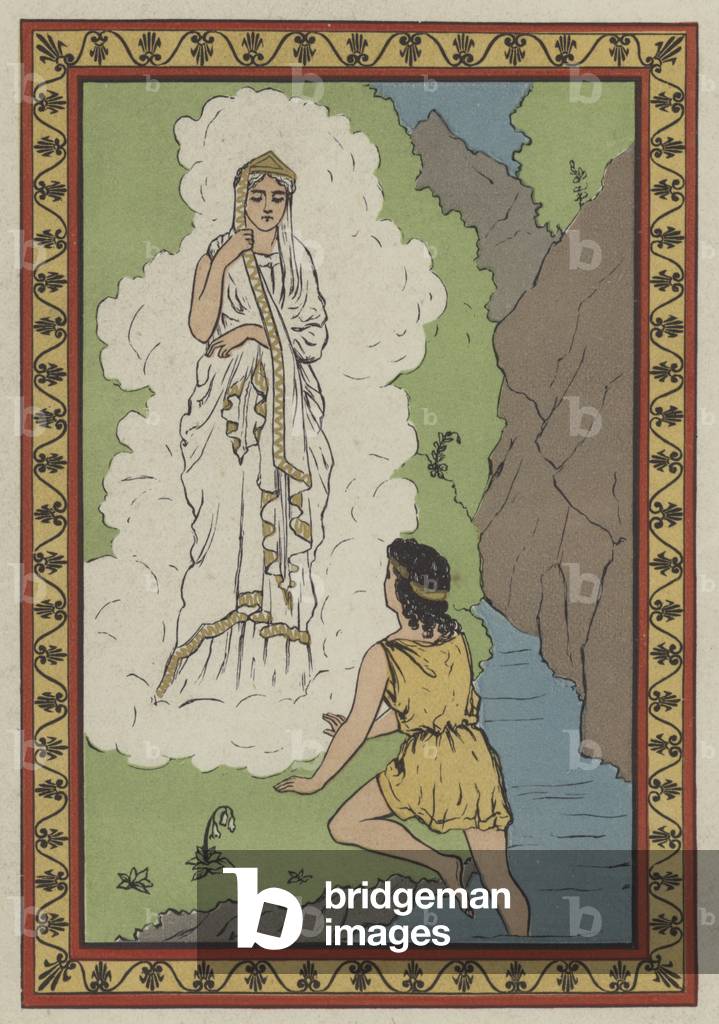 Jason and Hera (colour litho)