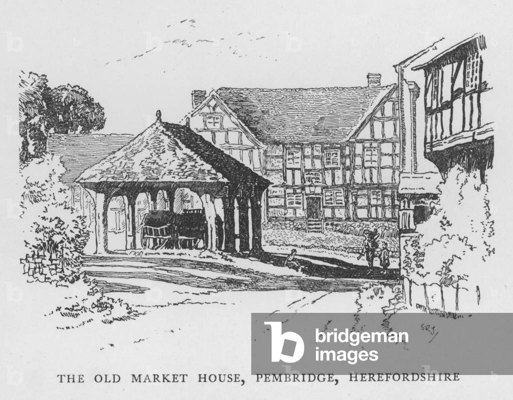The Old Market House, Pembridge, Herefordshire (litho)