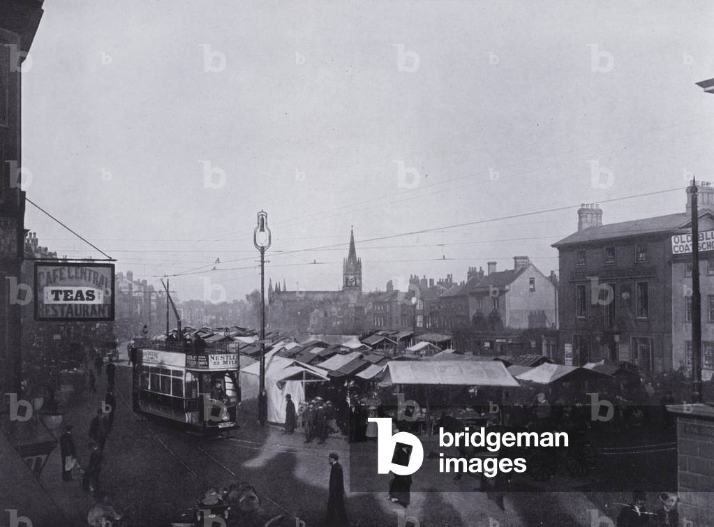 Market Place, Yarmouth (b/w photo)