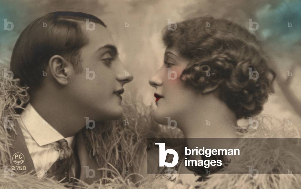 Androgynous couple (colour photo)