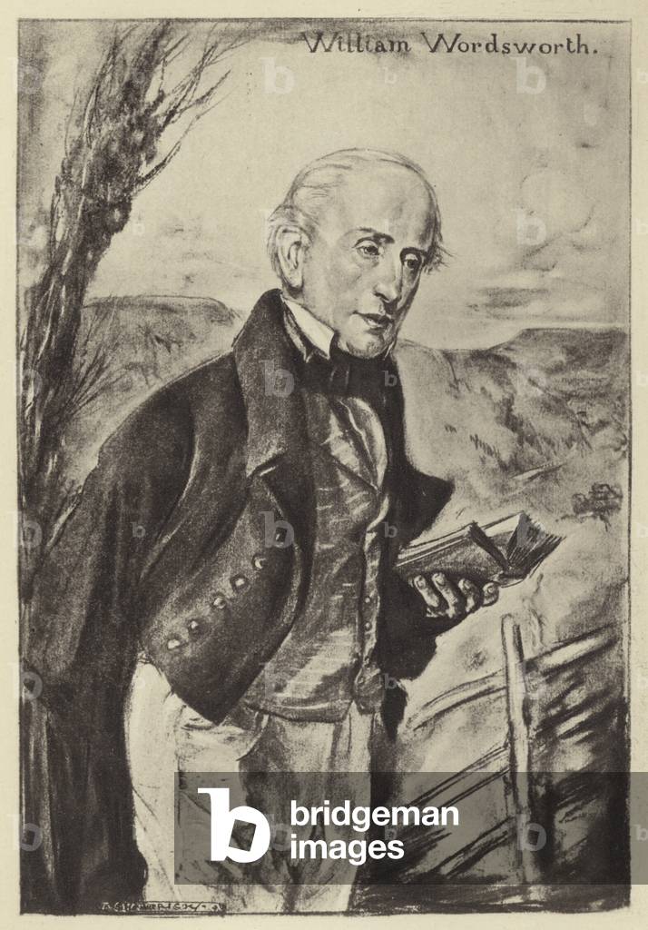 William Wordsworth, English poet (litho)