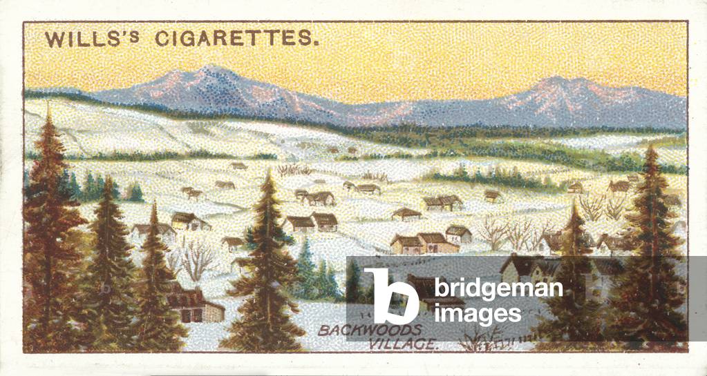 Canada, A Backwoods Village (chromolitho)