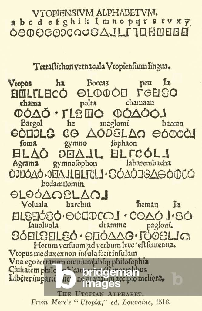 The Utopian Alphabet (engraving)