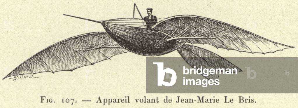 Appareil volant de Jean-Marie Le Bris (engraving)