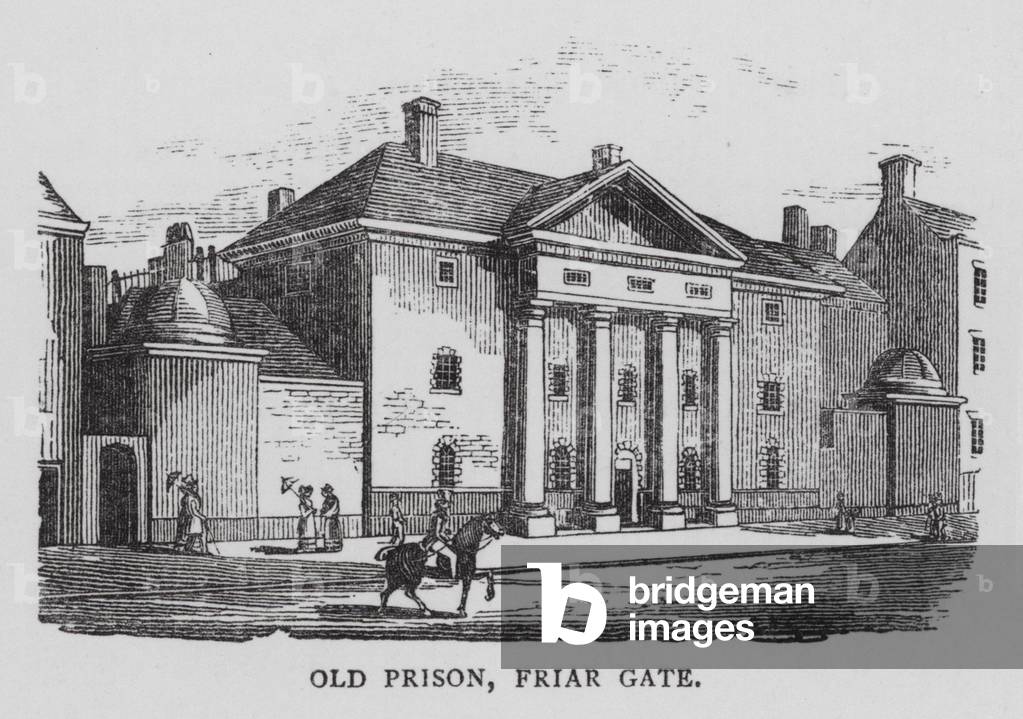Old Prison, Friar Gate (engraving)