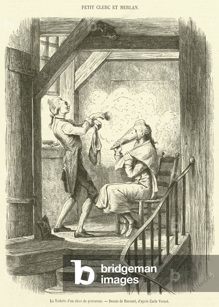 La Toilette d'un clerc de procureur (engraving)