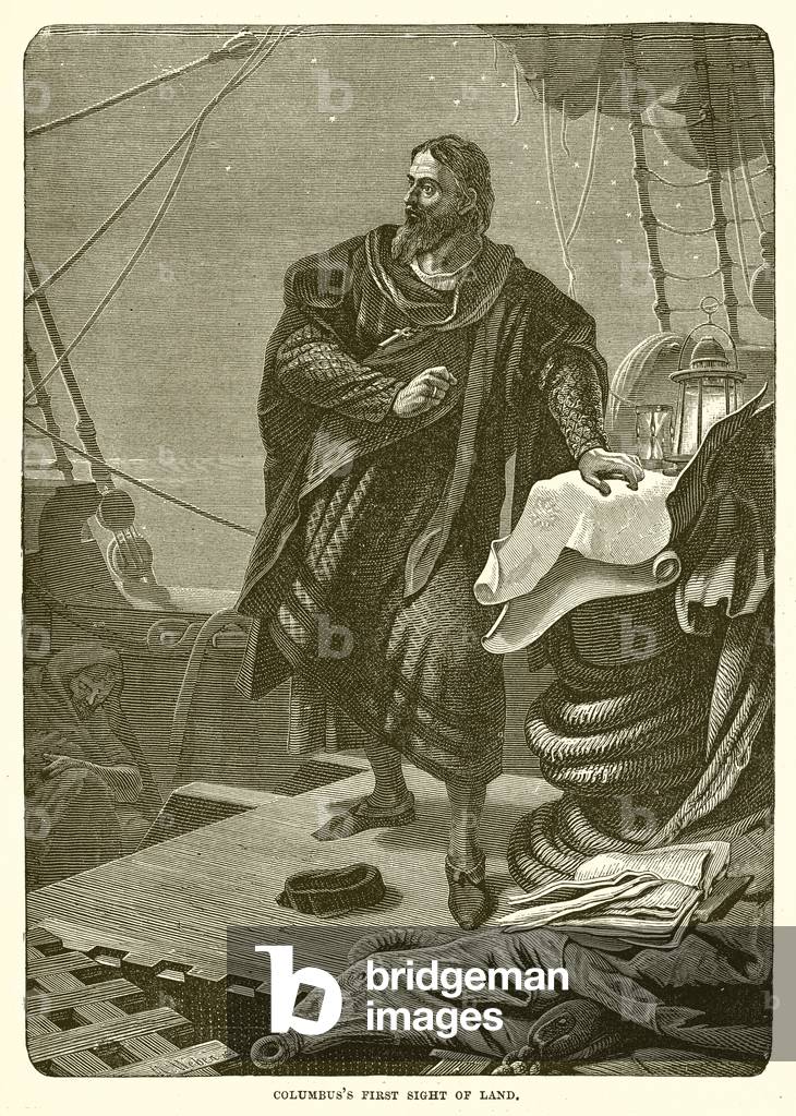 Columbus's First Sight of Land (engraving)