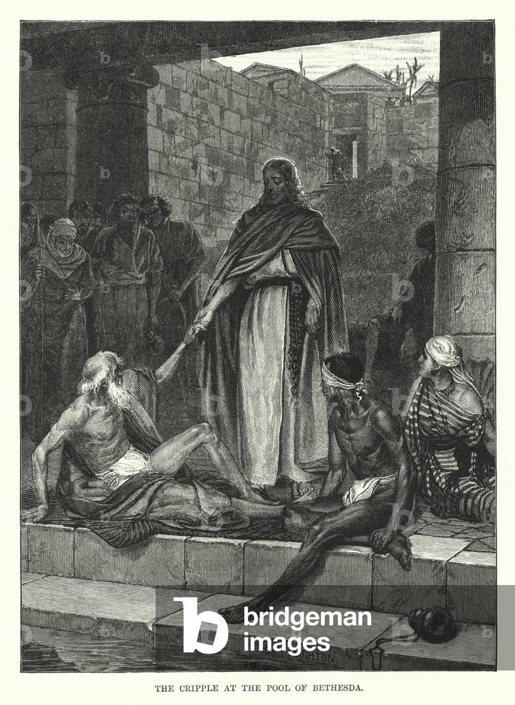 The Cripple at the Pool of Bethesda (engraving)