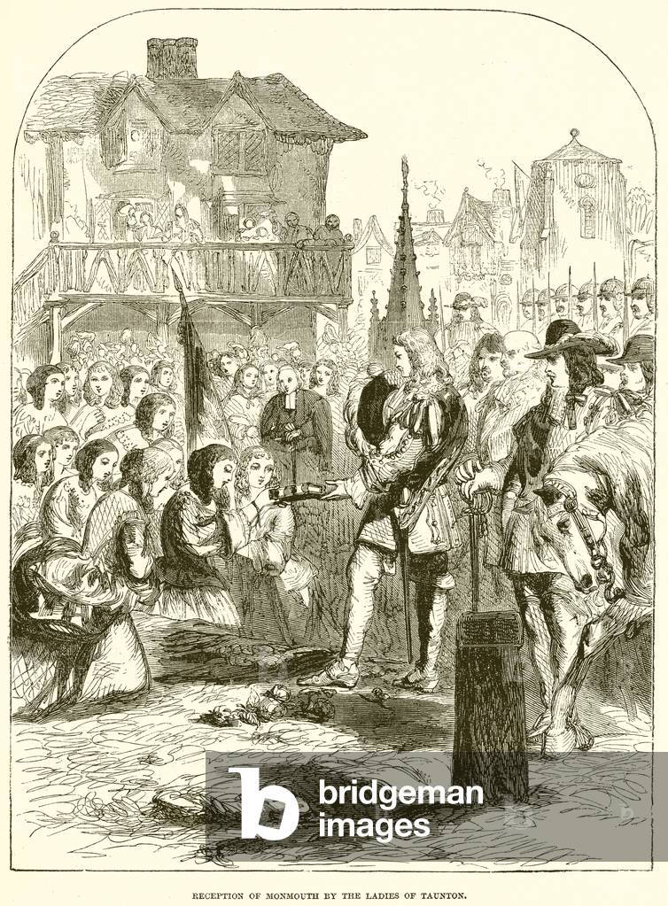 Reception of Monmouth by the Ladies of Taunton (engraving)