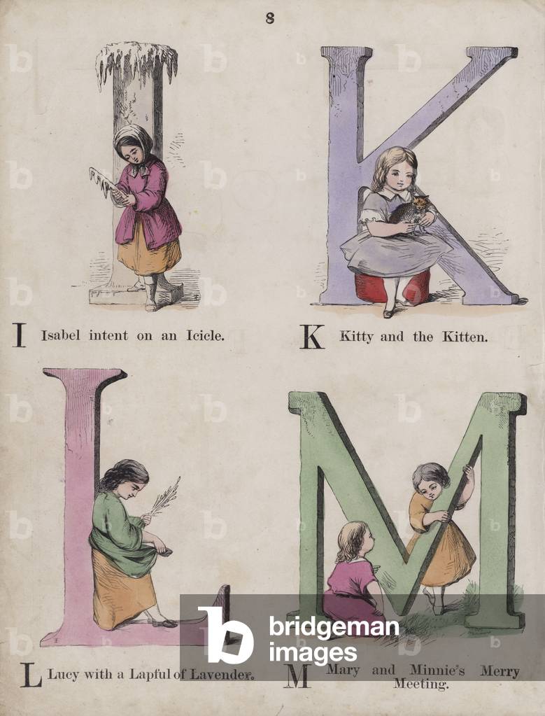 Children's Alphabet (coloured engraving)