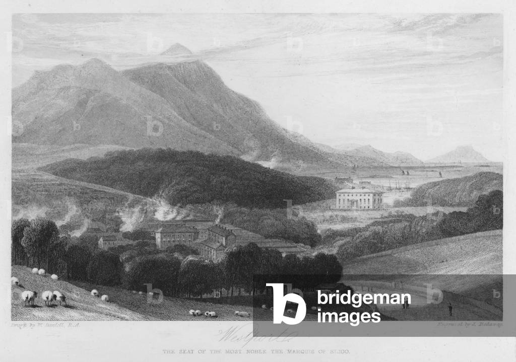 Westport, the seat of the Marquis of Sligo (engraving)